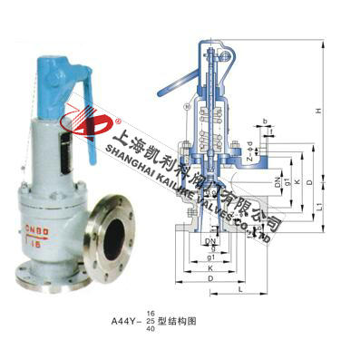 A44H、A44Y帶扳手彈簧全啟封閉式安全閥
